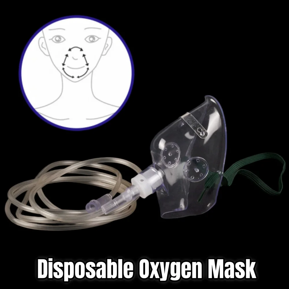 1Set Adult Oxygen Mask Disposa - огляд і ціна Medical Oxygen Concentrator