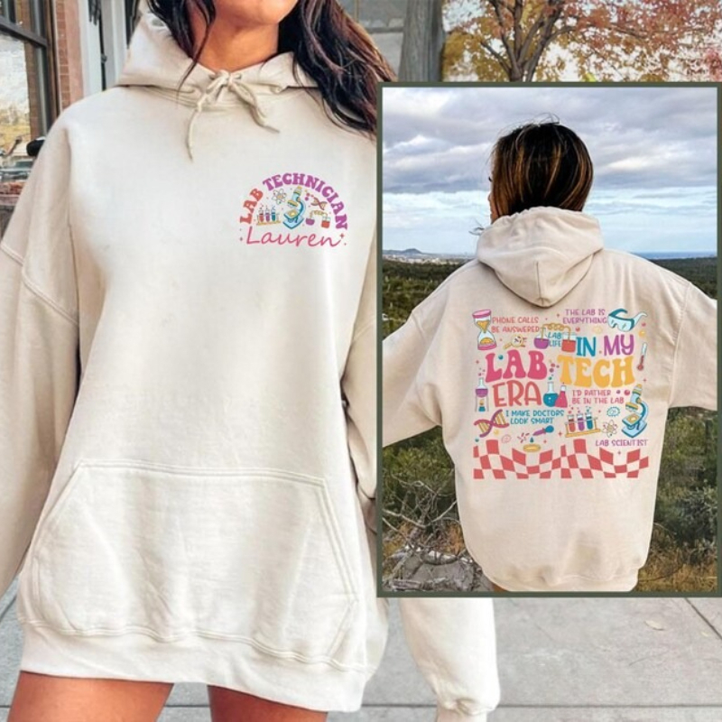 Personalized Lab Tech Sweatshi - огляд і ціна Medical Lab Gifts
