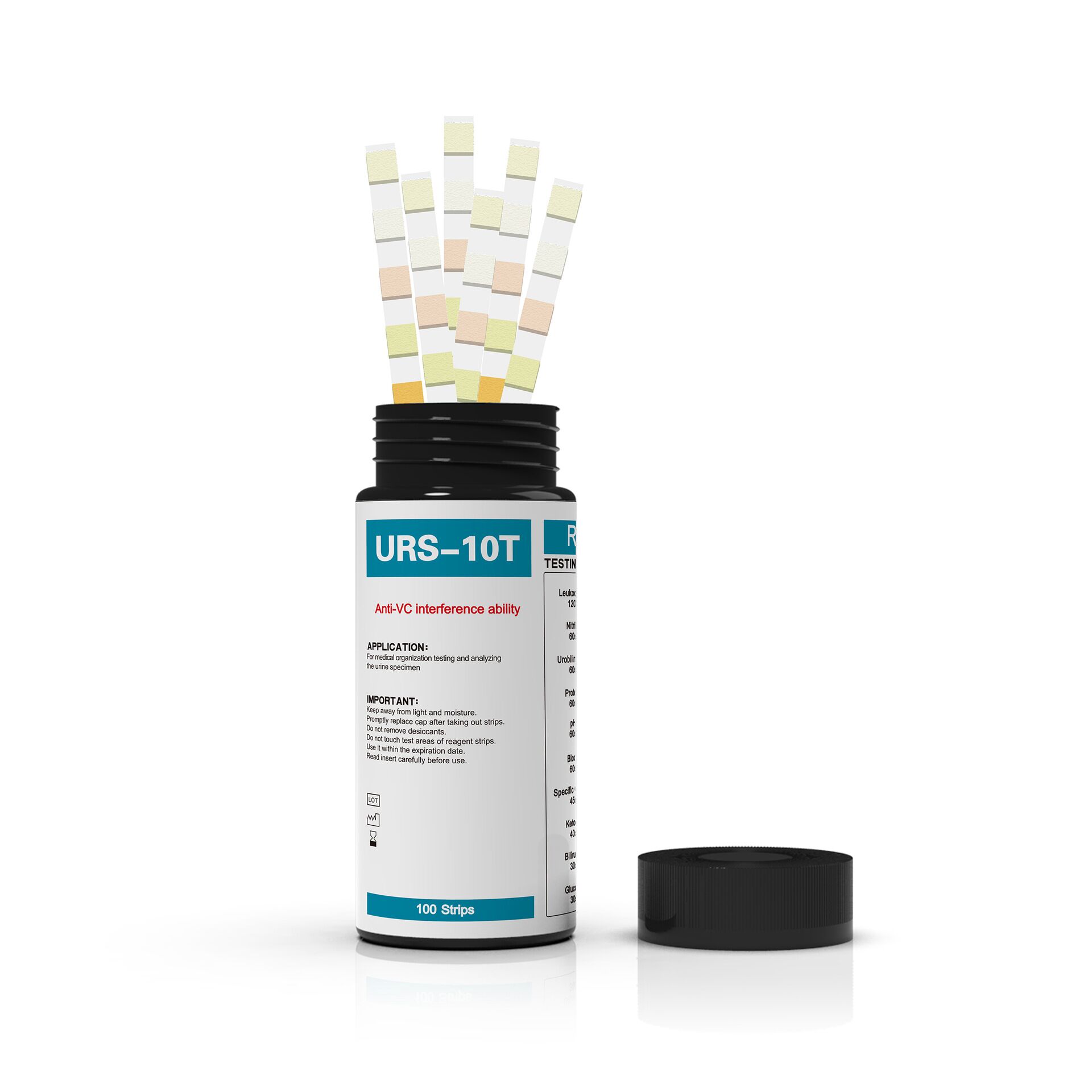 URS-10T Urine Test Strips 10 P - огляд і ціна Urinalysis Reagent Strip