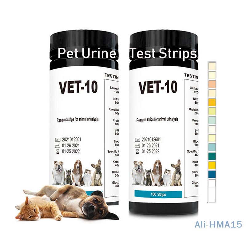 100PCS 10-Parameter Cat & Dog  - огляд і ціна Urinalysis Reagent Strip