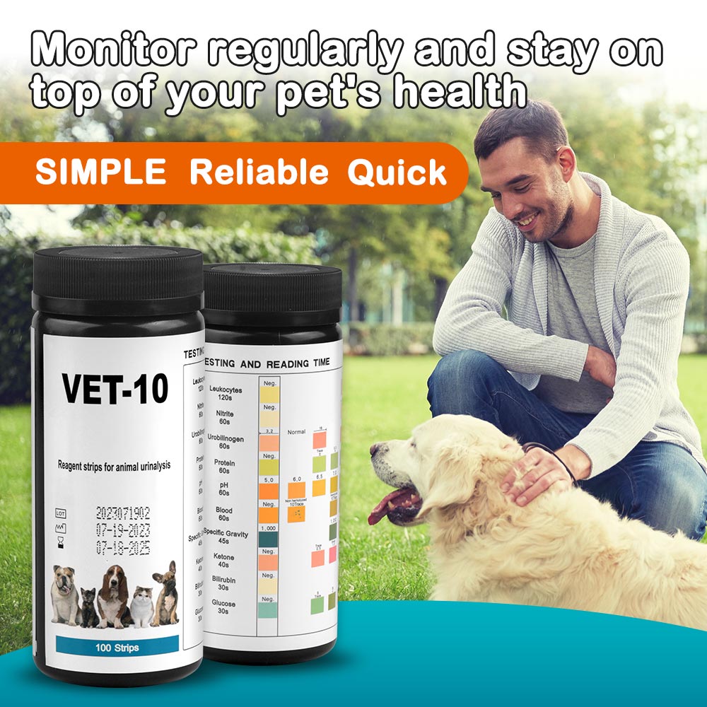10-Parameter Cat & Dog Urine T - огляд і ціна Urinalysis Reagent Strip