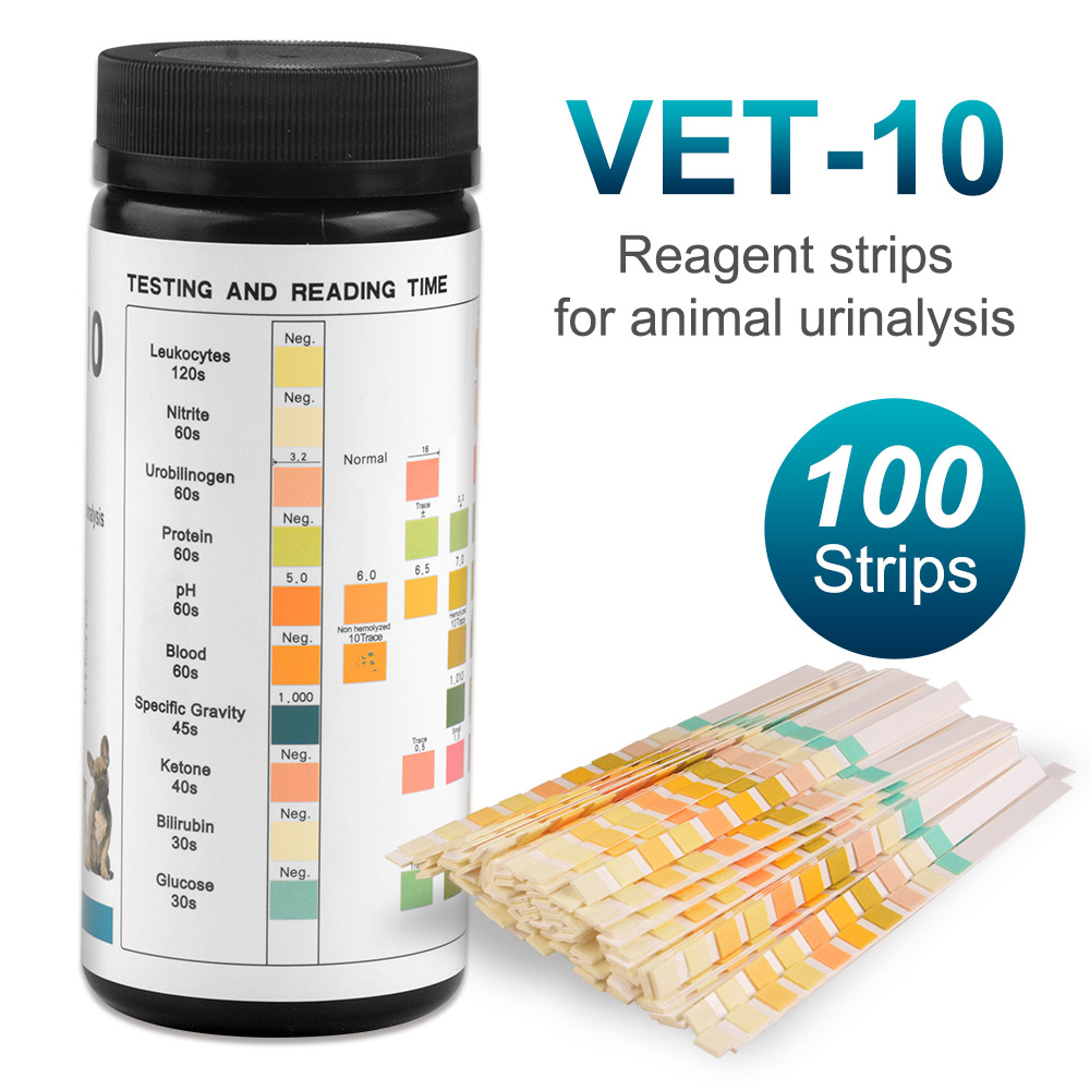 10-Parameter Cat & Dog Urine T - огляд і ціна Urinalysis Reagent Strip